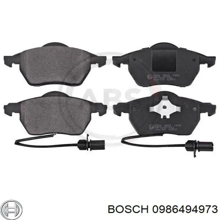 Передні тормозні колодки 0986494973 Bosch