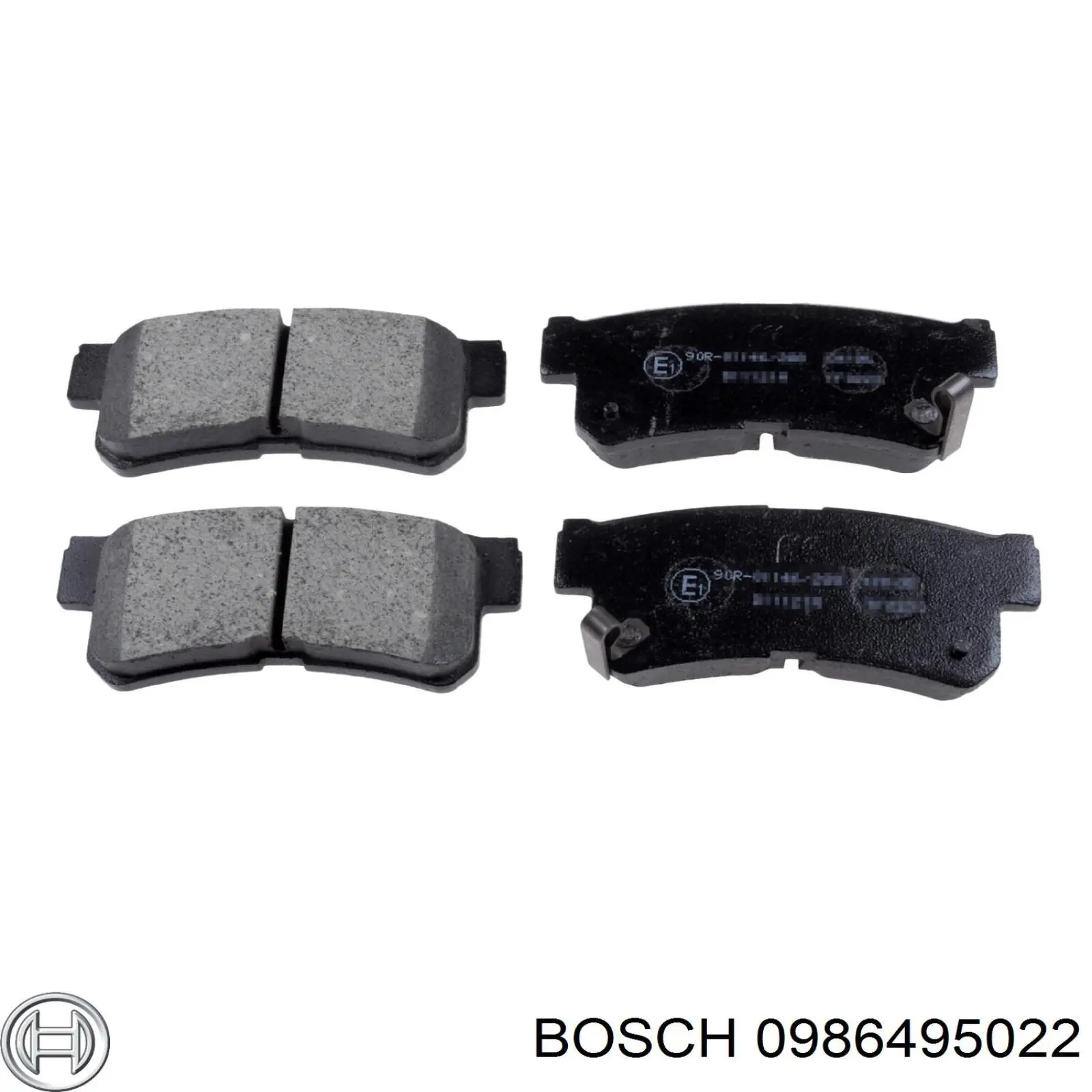 0986495022 Bosch колодки гальмові задні, дискові