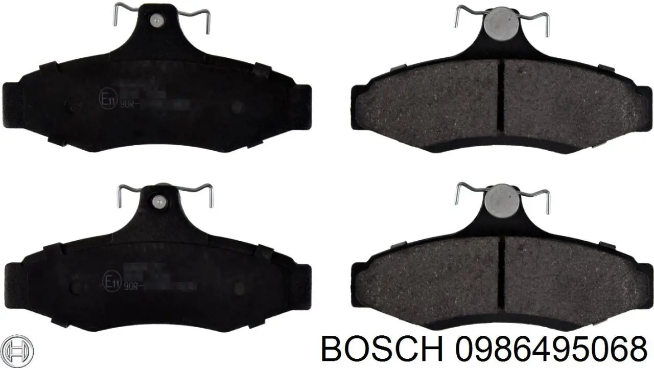 Задні гальмівні колодки 0986495068 Bosch