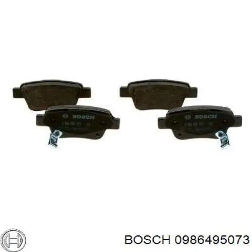 Колодки гальмові задні, дискові 0986495073 Bosch