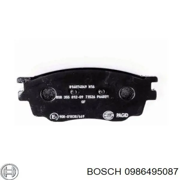 Гальмівні колодки Bosch 0986495087 ціна, від 19.90 USD