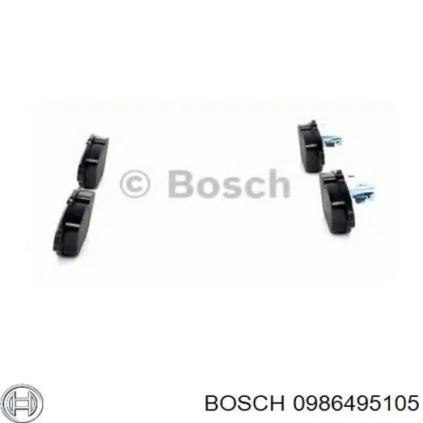 Колодки гальмові задні, дискові 0986495105 Bosch