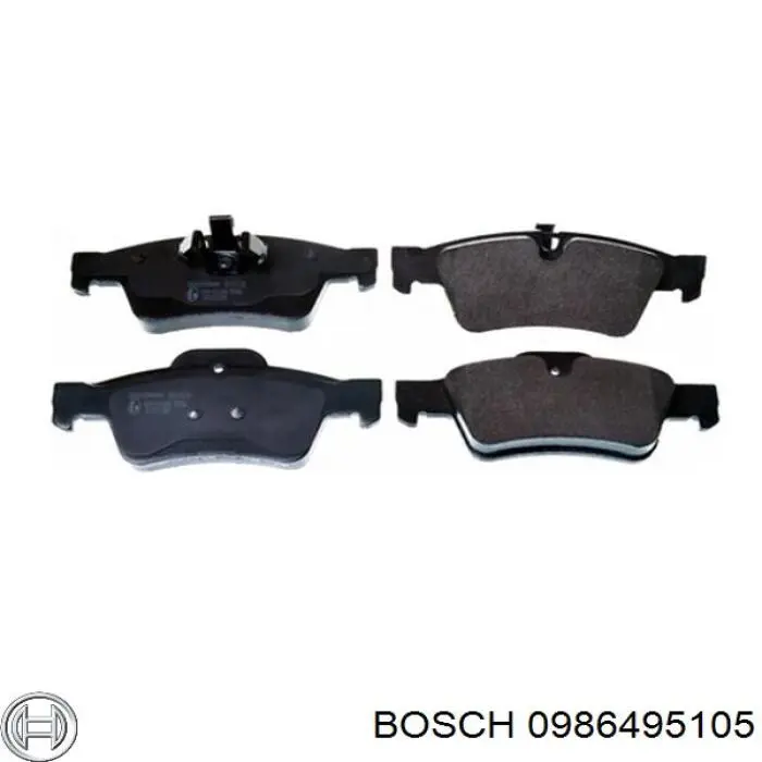 Купити 0986495105 Bosch Задні колодки