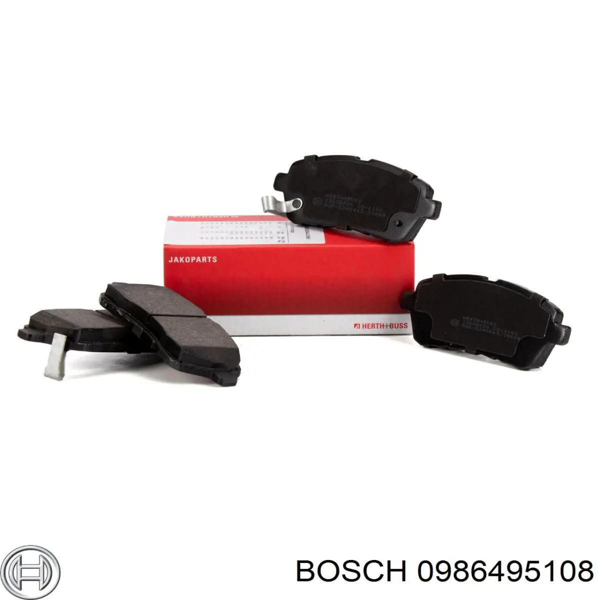 Передні тормозні колодки 0986495108 Bosch