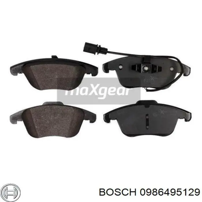 Гальмівні колодки Bosch 0986495129 ціна, від 54.90 USD