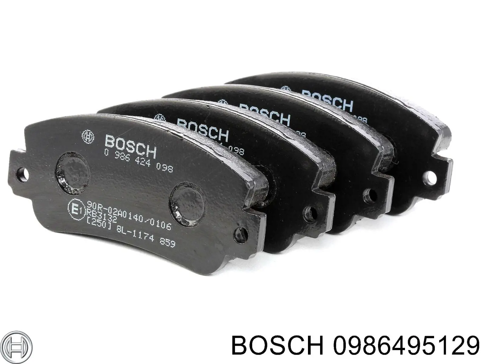 Купити 0986495129 Bosch Колодки гальмівні передні, дискові
