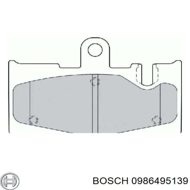 Купити 0986495139 Bosch Задні колодки