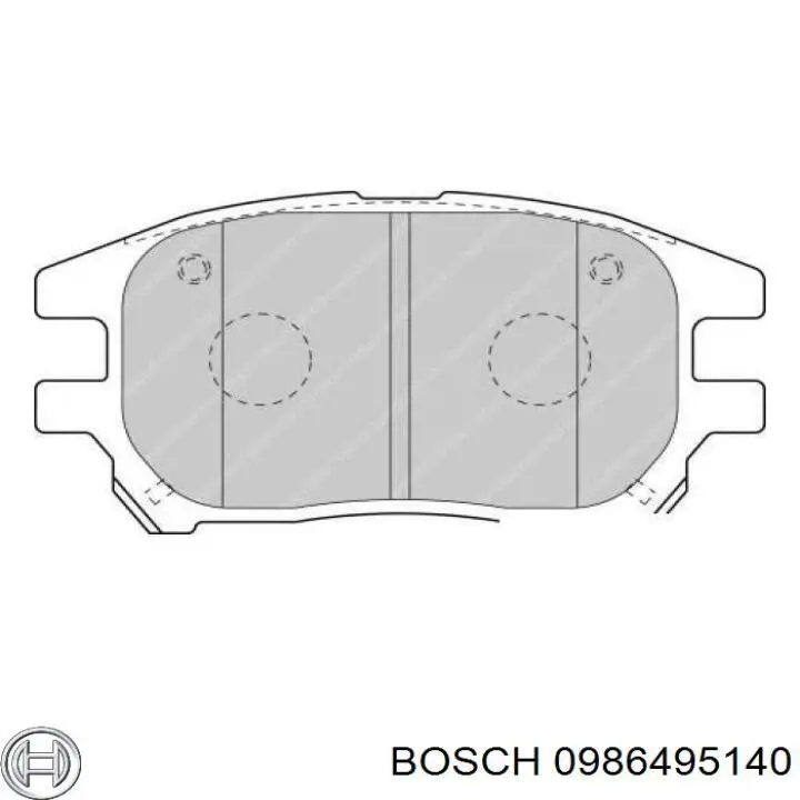 Гальмівні колодки Bosch 0986495140 ціна, від 15.20 USD