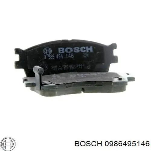 Купити 0986495146 Bosch Колодки гальмівні передні, дискові