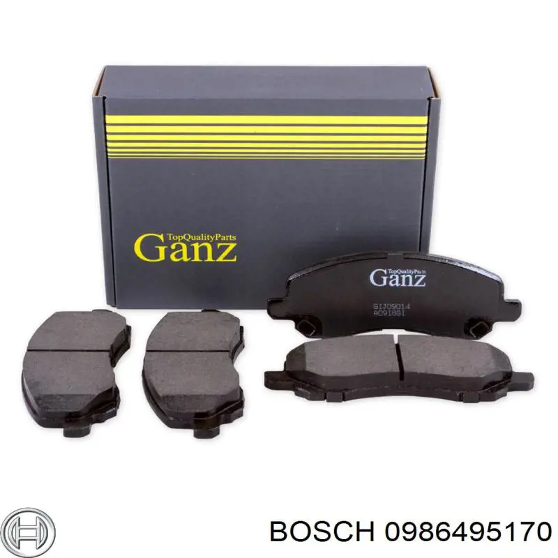 Гальмівні колодки Bosch 0986495170 ціна, від 32.72 USD