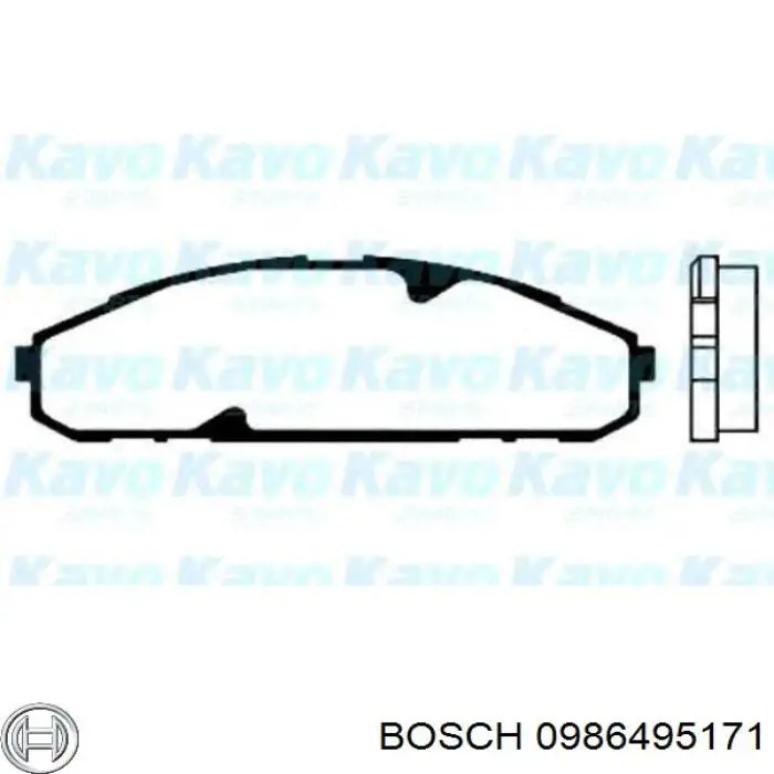 Гальмівні колодки Bosch 0986495171 ціна, від 13.83 USD