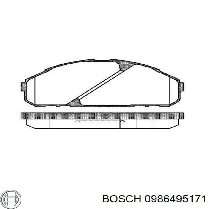 Тормозні колодки Bosch 0986495171