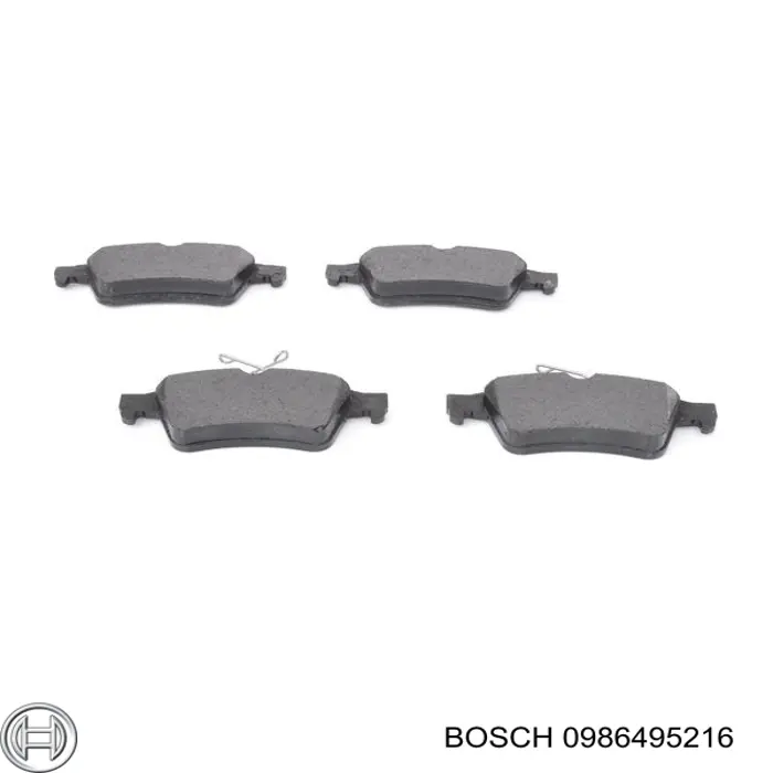 Задні гальмівні колодки Bosch 0986495216 ціна, від 18.91 USD