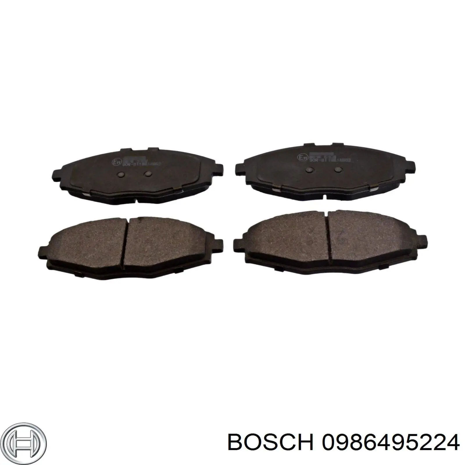 0986495224 Bosch колодки гальмівні передні, дискові