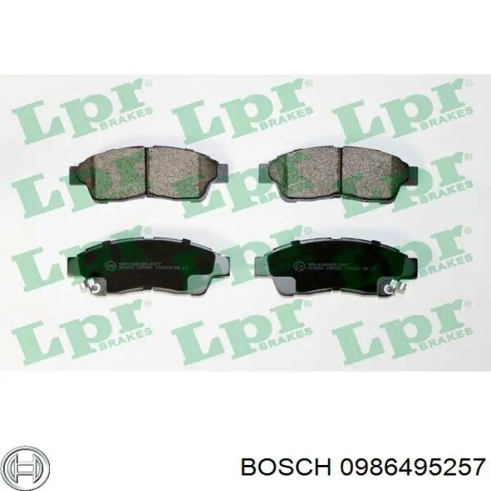 Гальмівні колодки Bosch 0986495257 ціна, від 18.76 USD