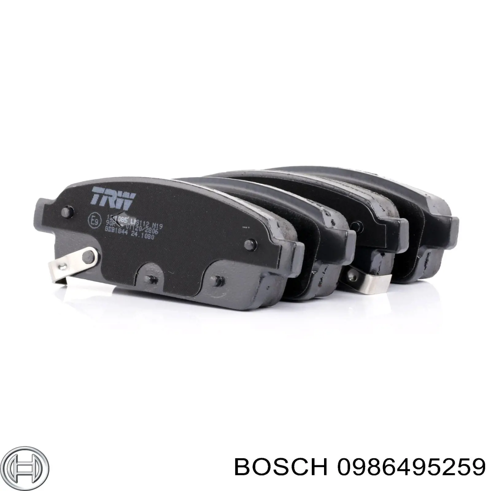 Задні гальмівні колодки 0986495259 Bosch