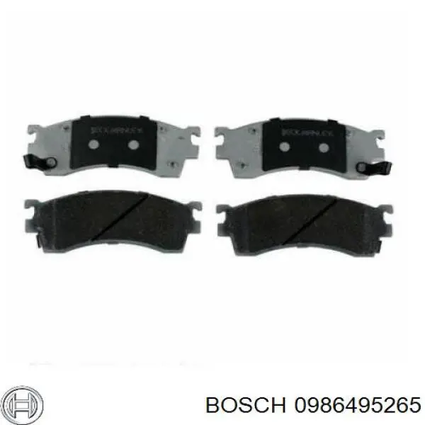 Передні тормозні колодки 0986495265 Bosch