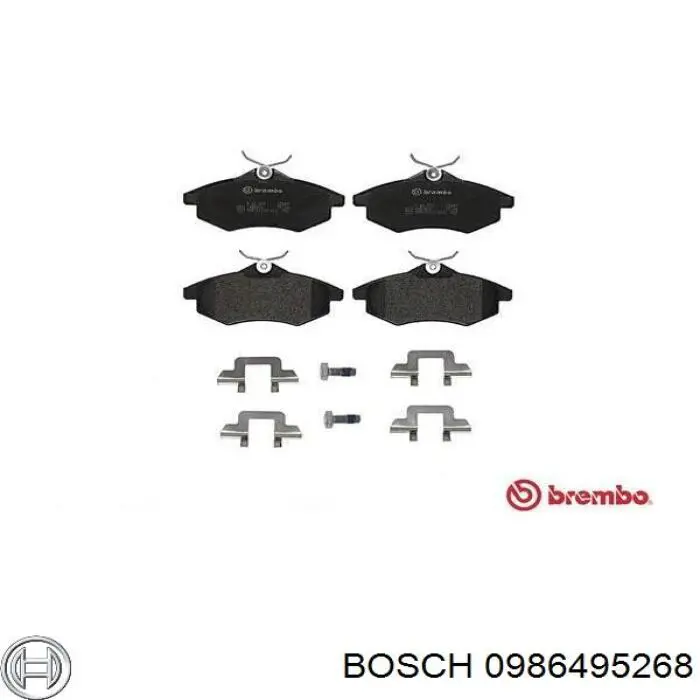 Гальмівні колодки Bosch 0986495268 ціна, від 22.74 USD