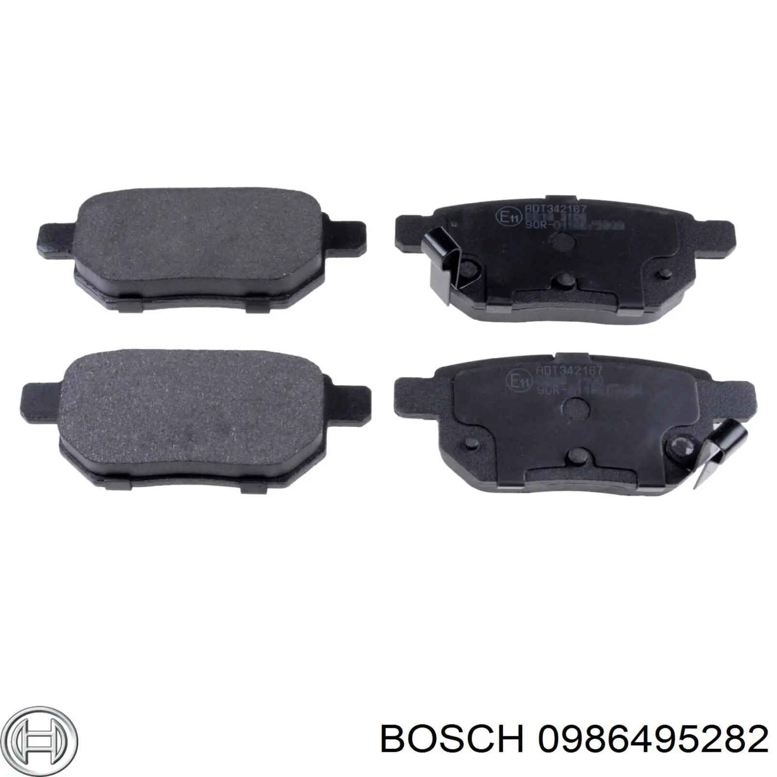 Колодки гальмові задні, дискові 0986495282 Bosch