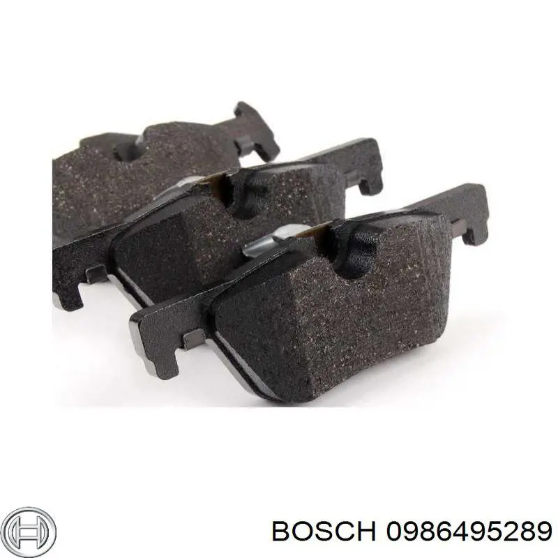 Задні гальмівні колодки 0986495289 Bosch