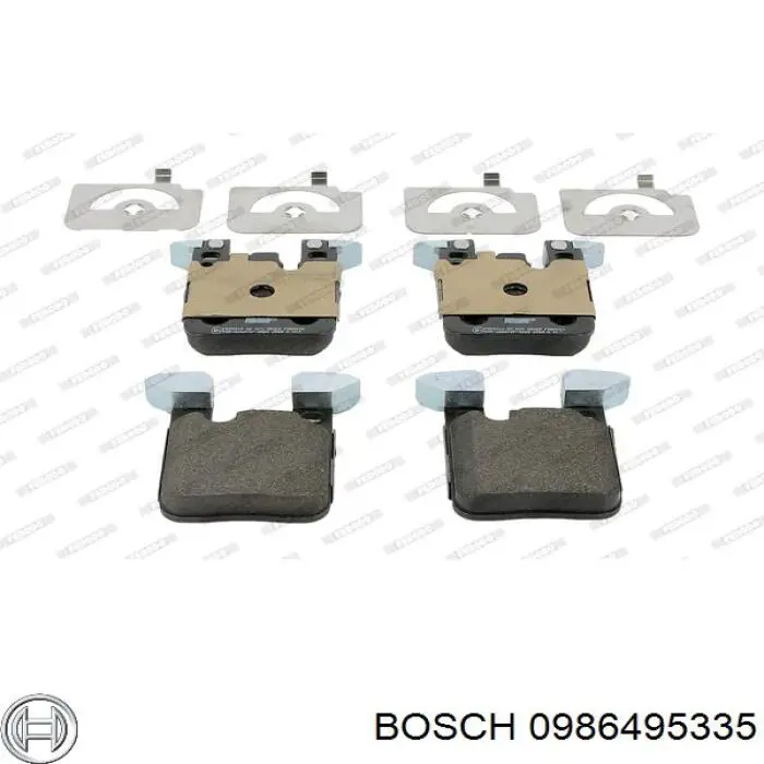 Задні дискові колодки Bosch 0986495335