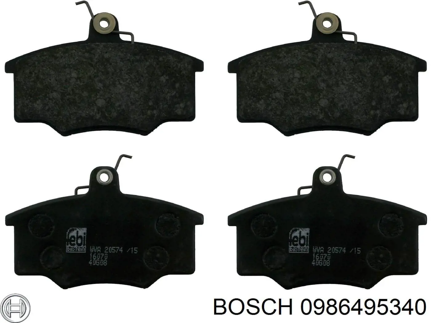 Тормозні колодки Bosch 0986495340
