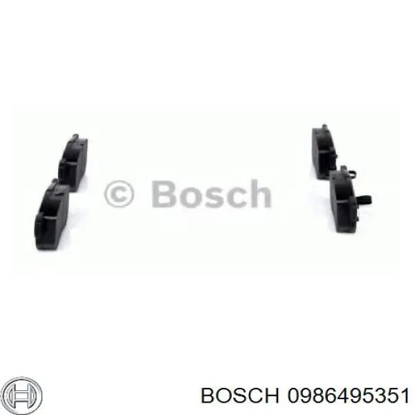 Купити 0986495351 Bosch Задні колодки