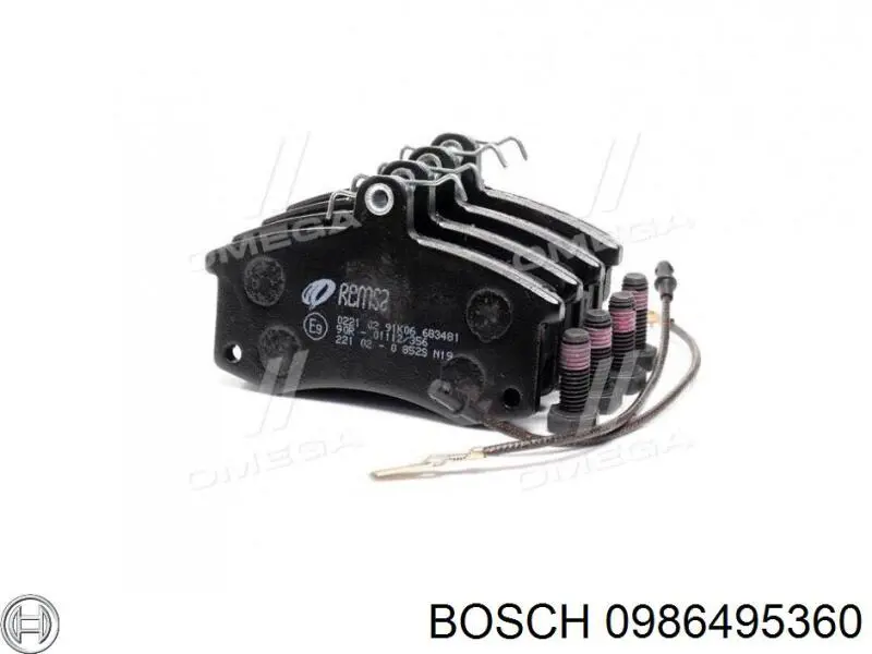 Тормозні колодки Bosch 0986495360
