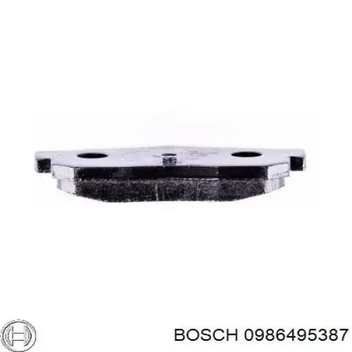 Колодки гальмові задні, дискові 0986495387 Bosch