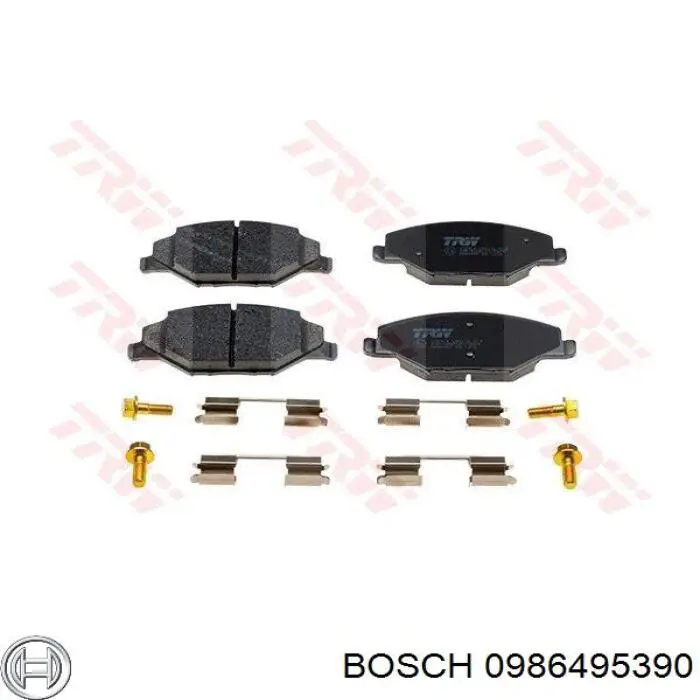 Гальмівні колодки Bosch 0986495390 ціна, від 27.81 USD