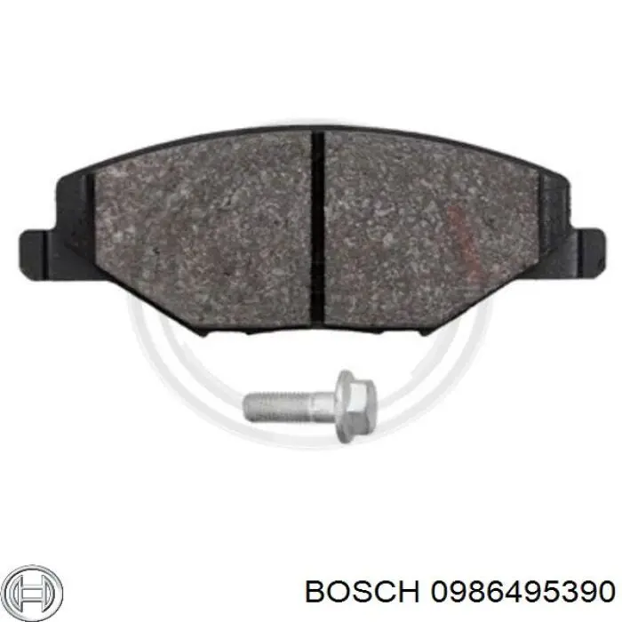 Купити 0986495390 Bosch Колодки гальмівні передні, дискові
