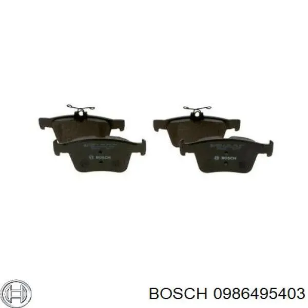 Задні дискові колодки Bosch 0986495403