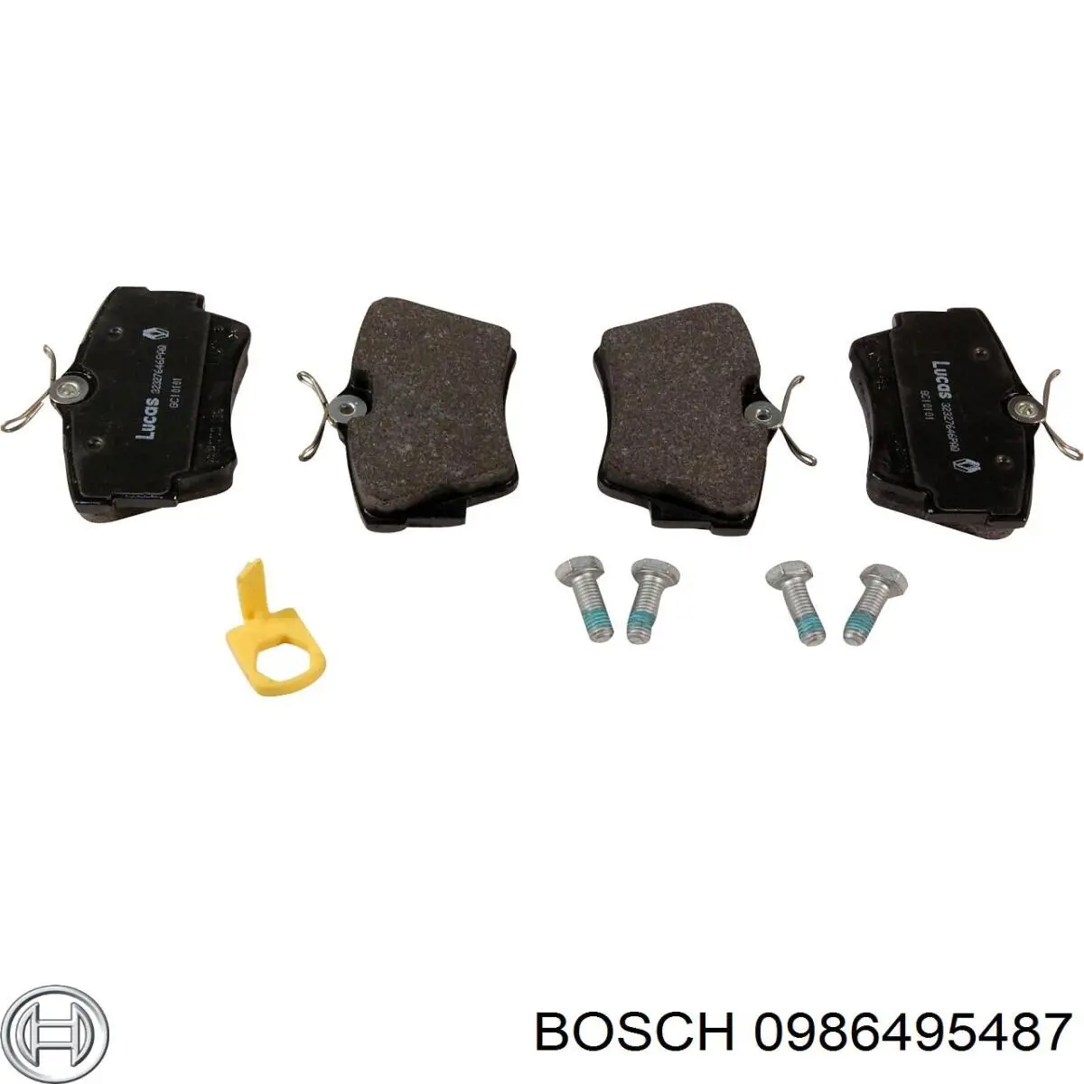 Купити 0986495487 Bosch Задні колодки