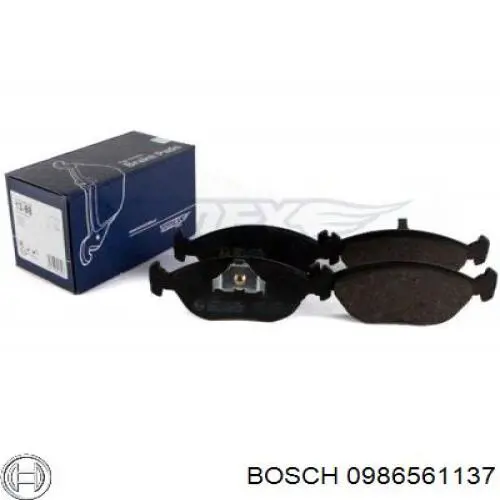 Передні тормозні колодки 0986561137 Bosch