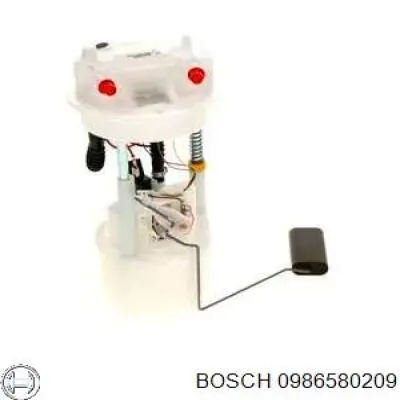 Модуль паливного насосу, з датчиком рівня палива 0986580209 Bosch