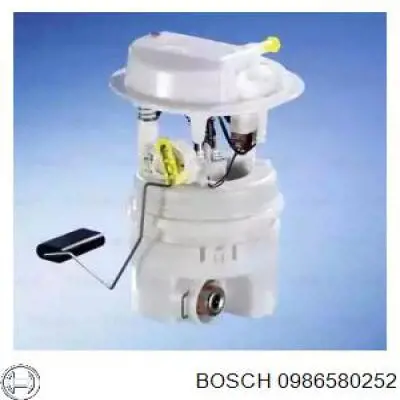 Модуль паливного насосу, з датчиком рівня палива 0986580252 Bosch