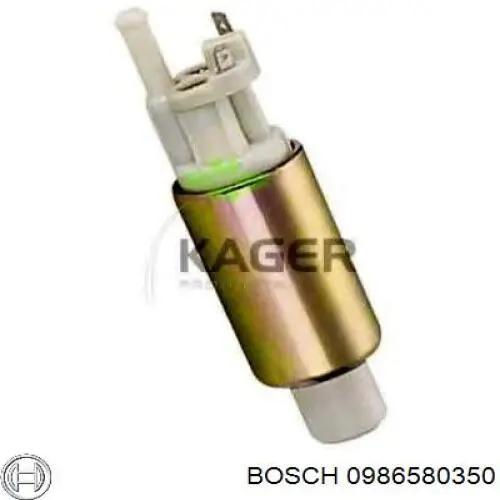 Елемент-турбінка паливного насосу Bosch 0986580350 ціна, від 17.38 USD