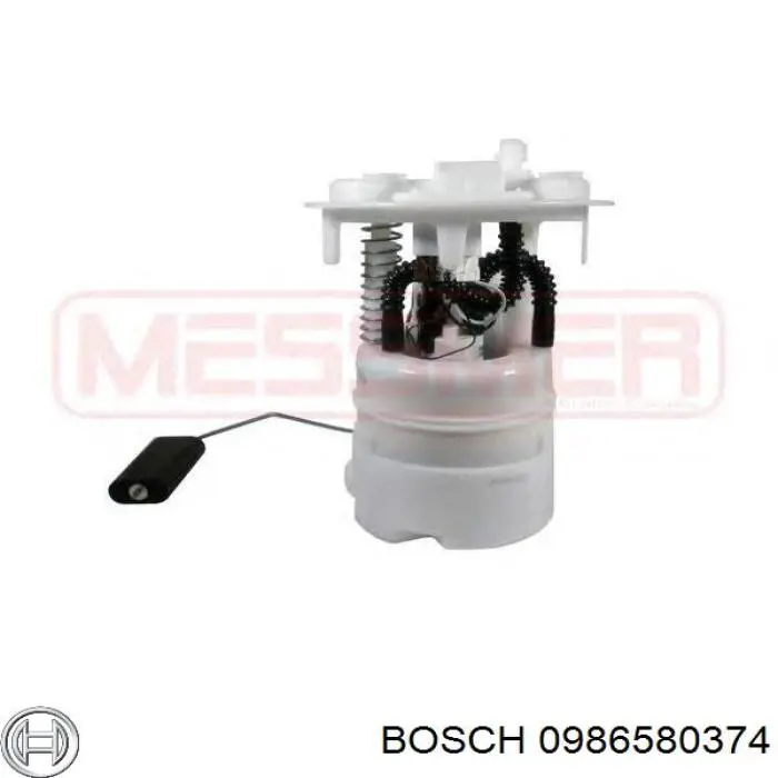 Модуль паливного насосу, з датчиком рівня палива 0986580374 Bosch