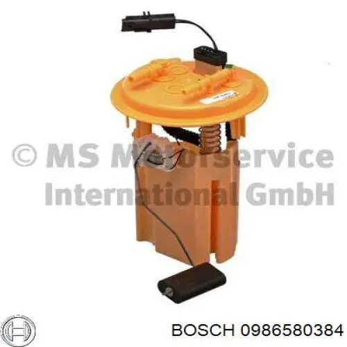 Модуль паливного насосу, з датчиком рівня палива 0986580384 Bosch