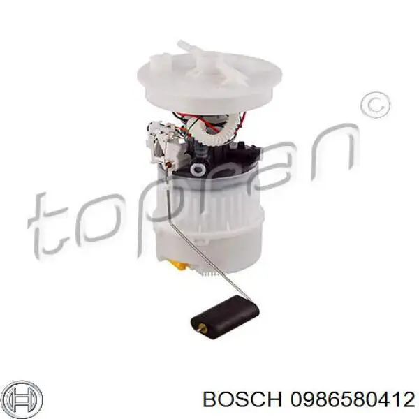 0986580412 Bosch модуль паливного насосу, з датчиком рівня палива