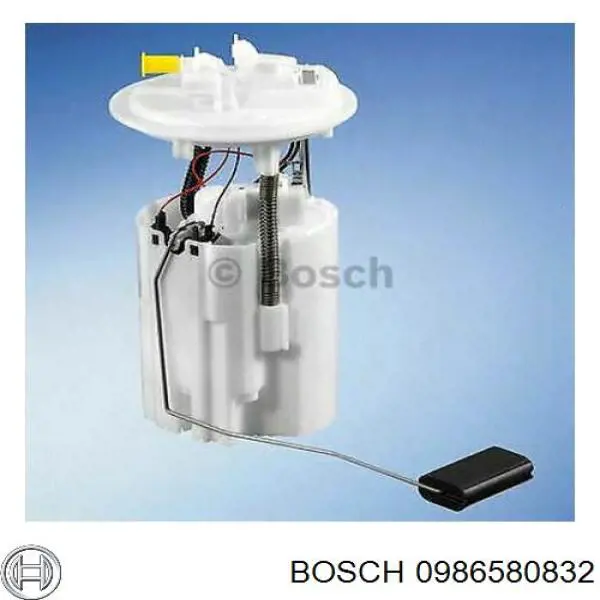 Модуль паливного насосу, з датчиком рівня палива 0986580832 Bosch