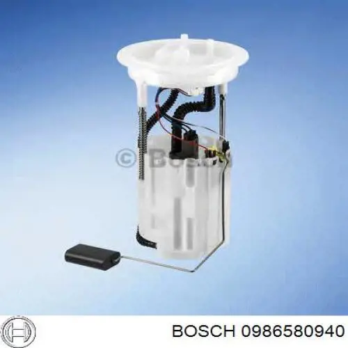 Модуль паливного насосу, з датчиком рівня палива 0986580940 Bosch