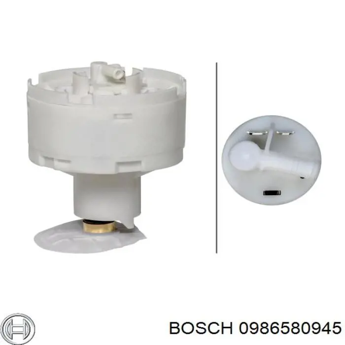 0986580945 Bosch Електробензонасос