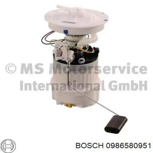 0986580951 Bosch модуль паливного насосу, з датчиком рівня палива