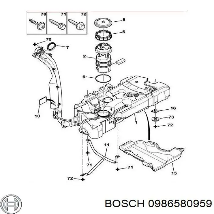 Бензонасос 0986580959 Bosch