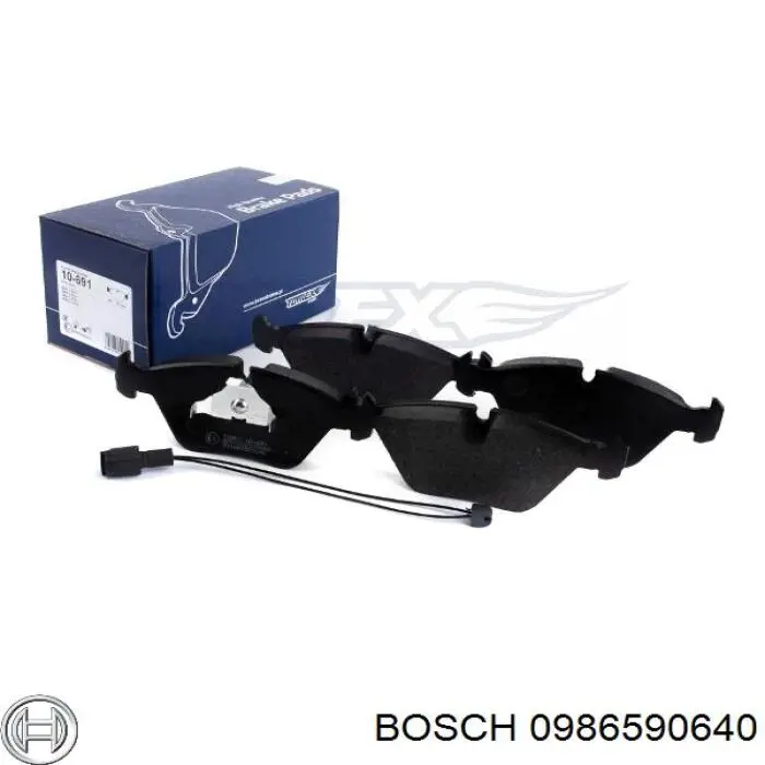 0986590640 Bosch Передні гальмівні колодки