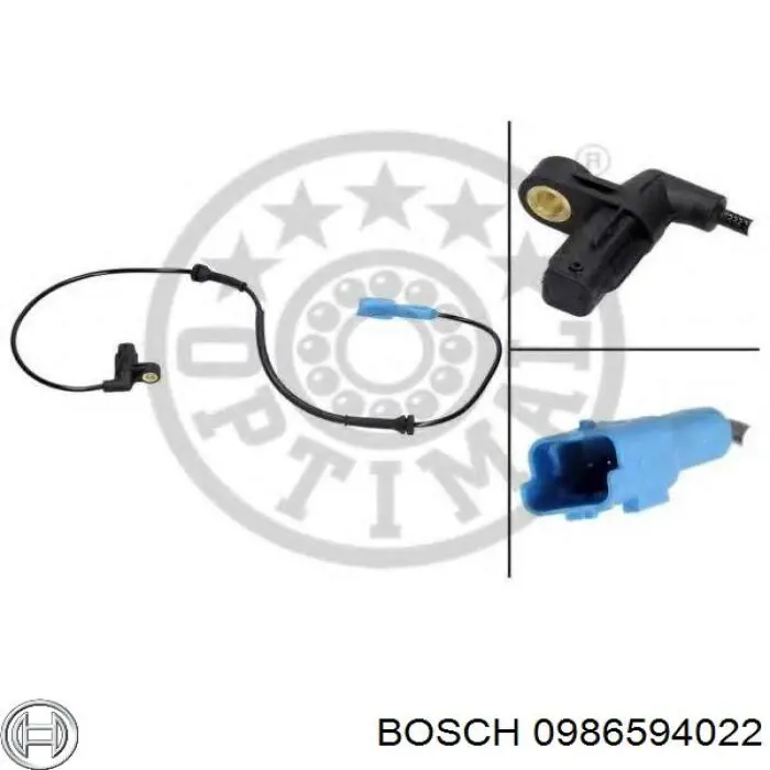 Датчик АБС передній 0986594022 Bosch