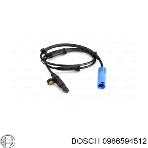 0986594512 Bosch датчик абс (abs задній)