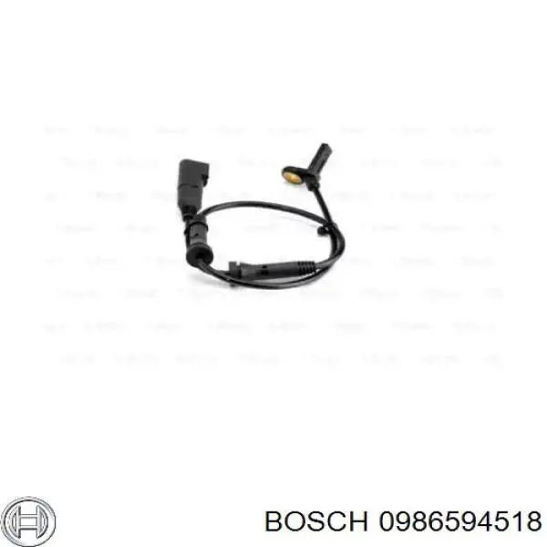 0986594518 Bosch датчик абс (abs передній)