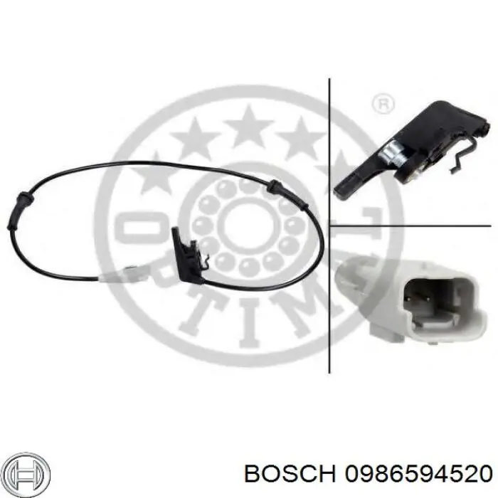 0986594520 Bosch Датчик АБС